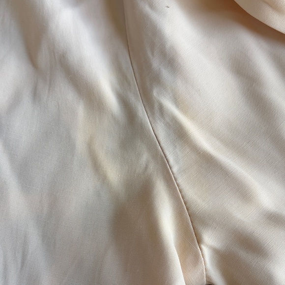 Cream Lace Back Draped Blazer Jacket Small–Medium Romantic Boho - Picture 6 of 9